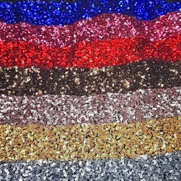 Women's GAP “Crazy Stripe” Sequin Party Holiday Cocktail Dress Size Small - Picture 7 of 12